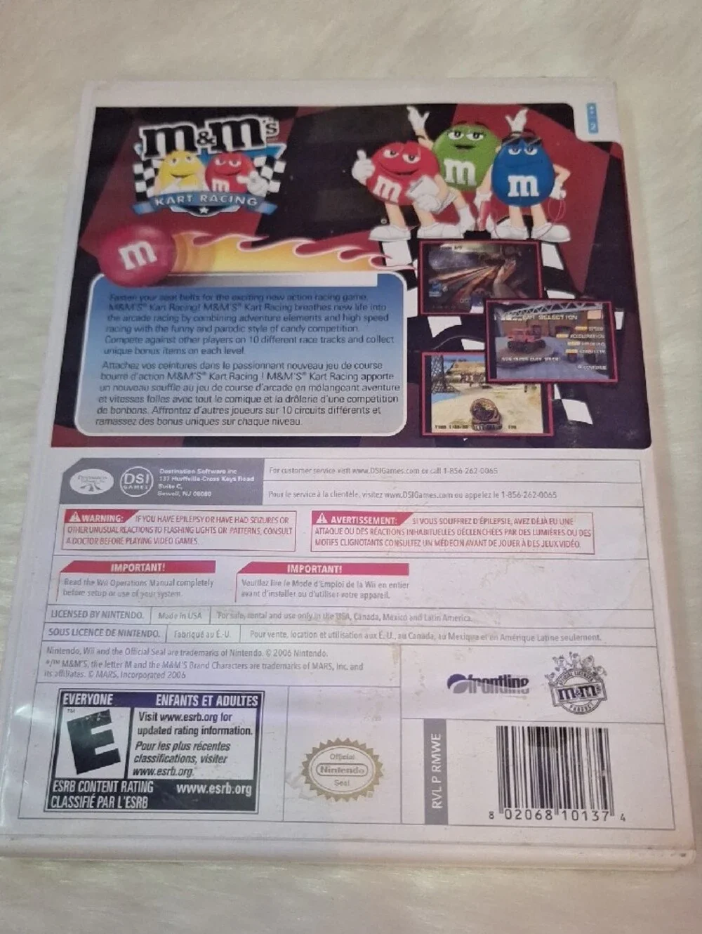 M&M'S Kart Racing Wii Game And Galactic Racing Wii Game